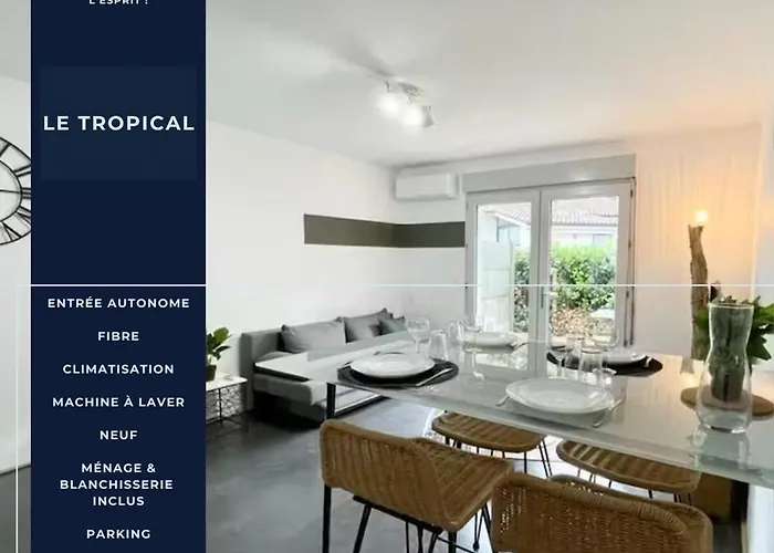 Le Tropical - Clim - Terrasse - Parking - Spacieux *